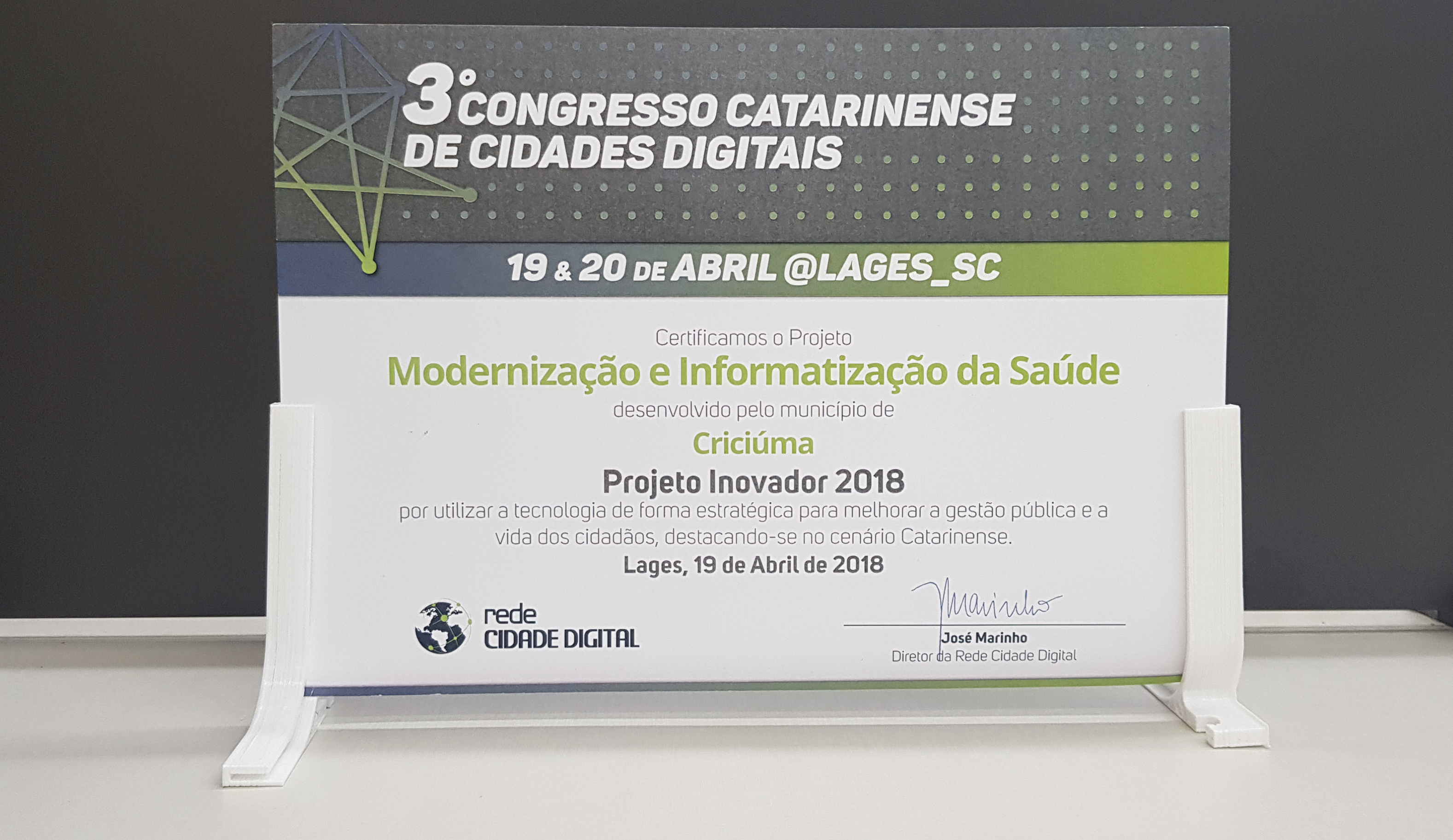 Premio Modernização dos processos de Saúde